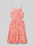 Happy Girls Knielanges Kleid mit Cut Outs in Pink, Größe 152