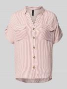 Vero Moda Regular Fit Hemdbluse aus reiner Viskose Modell 'BUMPY' in R...