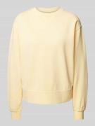 Marc O'Polo Denim Sweatshirt mit Label-Print in Apricot, Größe L