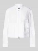 Marc Cain Blouson mit Lochstickerei und Zweiwege-Reißverschluss in Wei...