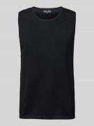 Antony Morato Tanktop mit gerippten Abschlüssen in Black, Größe L