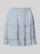 Pieces Ausgestellter Mini-Rock mit Allover-Muster Modell 'NYA' in Hell...