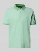 Fynch-Hatton Poloshirt mit Label-Stitching in Hellgruen, Größe S