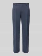 BOSS Regular Fit Anzughose mit Bügelfalten Modell 'Lenon' in Blau, Grö...