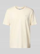 CHAMPION T-Shirt mit Logo-Stitching Modell 'ICONS' in Offwhite, Größe ...