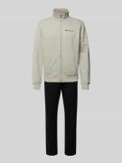 CHAMPION Sweatanzug mit Label-Print in Beige, Größe L