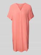Tom Tailor Oversized Minikleid aus reiner Viskose in Apricot, Größe 36