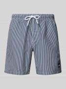 Shiwi Regular Fit Badehose mit Label-Patch Modell 'Mike' in Marine, Gr...