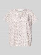 Christian Berg Woman Hemdbluse mit Knopfleiste in Offwhite, Größe 36