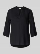 s.Oliver RED LABEL Regular Fit Blusentop aus Leinen-Viskose-Mix in BLA...