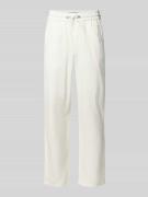 Blend Regular Fit Leinenhose mit Tunnelzug Modell 'BAY' in Weiss, Größ...
