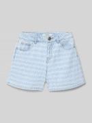 Garcia Jeansshorts im Destroyed-Look mit Label-Detail in Hellblau, Grö...