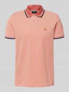 MCNEAL Poloshirt mit Label-Stitching in Terra, Größe L
