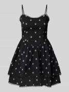 Gina Tricot Minikleid mit verstellbaren Spaghettiträgern in Black, Grö...