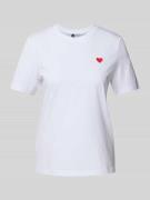 Vero Moda Regular Fit T-Shirt mit Motiv-Stitching Modell 'PAULINA' in ...