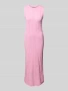 Rich & Royal Strickkleid mit Rundhalsausschnitt in Rosa, Größe M