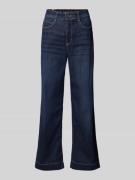 MAC Wide Leg Jeans im 5-Pocket-Design in Dunkelblau, Größe 42