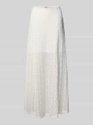 ICHI Maxirock mit Spitze Modell 'MERMAIDA' in Offwhite, Größe L