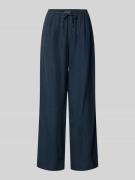 Marc O'Polo Loose Fit Leinenhose im Joggpants Look in Marine, Größe 36