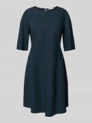 Marc O'Polo Flared Minikleid aus Lyocell-Leinen-Mix in Marine, Größe 4...