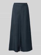 Marc O'Polo Wide Leg Culotte aus Lyocell-Leinen-Mix in Marine, Größe 4...