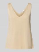 B.Young Stricktop mit V-Ausschnitt Modell 'MOBBE' in Gold, Größe L