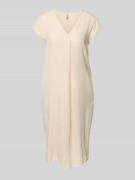 Soyaconcept Knielanges Kleid aus Leinen-Viskose-Mix Modell 'Ina' in Sa...