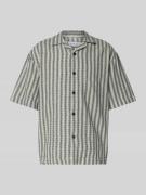 Edwin Regular Fit Freizeithemd mit 1/2-Arm Modell 'SAGA' in Black, Grö...