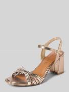 Tamaris Sandaletten mit Dornschließe in Metallic Braun, Größe 37