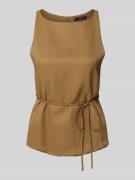 Mango Slim Fit Blusentop aus Viskose-Leinen-Mix Modell 'MOSKITO' in Ol...