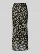 Mango Maxirock aus Viskose mit elastischem Bund in Black, Größe L