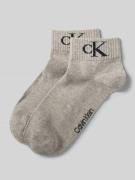 Calvin Klein Jeans Socken mit Label-Print im 2er-Pack in Mittelgrau Me...
