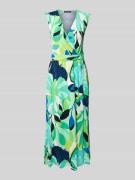 Betty Barclay Wickelkleid mit V-Ausschnitt und Bindegürtel in Gruen, G...