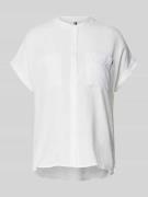 Tommy Hilfiger Relaxed Fit Leinenbluse mit kurzen Ärmeln in Weiss, Grö...