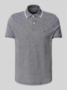 Tommy Hilfiger Regular Fit Poloshirt aus Baumwoll-Leinen-Mix in Black,...