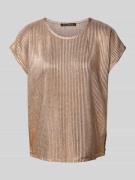 Betty Barclay T-Shirt mit geripptem Rundhalsausschnitt in Kupfer, Größ...