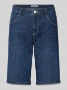 MAC Regular Fit Jeansshorts mit Eingriff- und Gesäßtaschen in Dunkelbl...