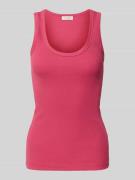 Marc O'Polo Slim Fit Tank Top aus Baumwoll-Mix in Pink, Größe L