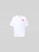 Diesel T-Shirt mit Label-Stitching in Weiss, Größe L