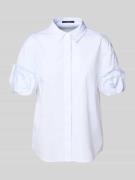 Zero Regular Fit Hemdbluse mit 1/2-Arm in Weiss, Größe 40