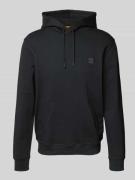 BOSS Orange Hoodie mit Label-Detail Modell 'Wetalk' in Black, Größe L
