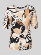 Betty Barclay T-Shirt mit Rundhalsausschnitt in Beige, Größe 40