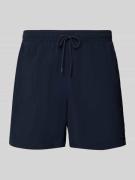 Tommy Hilfiger Regular Fit Badeshorts mit Logo-Stitching in Dunkelblau...