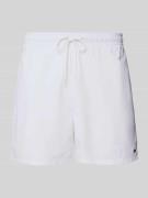 Tommy Hilfiger Regular Fit Badeshorts mit Logo-Stitching in Weiss, Grö...