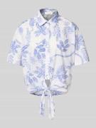 Christian Berg Woman Hemdbluse mit Knopfleiste in Blau, Größe 42