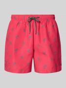 MCNEAL Badehose mit elastischem Bund in Metallic Rosa, Größe L