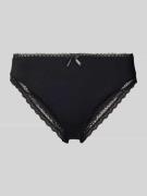 HUGO Slip mit Spitzenbesatz Modell 'UNIQUE' in Black, Größe L