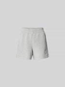 Anine Bing Shorts mit elastischem Bund in Hellgrau Melange, Größe L