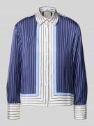 Mango Regular Fit Hemdbluse mit Manschetten Modell 'SHIRTY' in Blau, G...