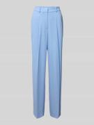 Windsor Straight Fit Anzughose mit Bügelfalten in Hellblau, Größe 34
